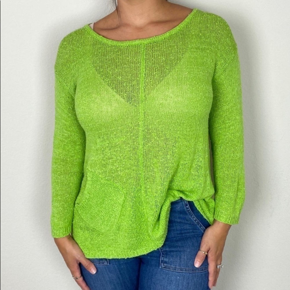 Parkhurst Knit Top Green Size M - Picture 6 of 7
